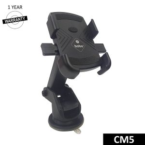 BOBO Universal Telescopic Windshield Mount Dashboard Car Phone Holder, With Reusable Gel Based Suction Cup